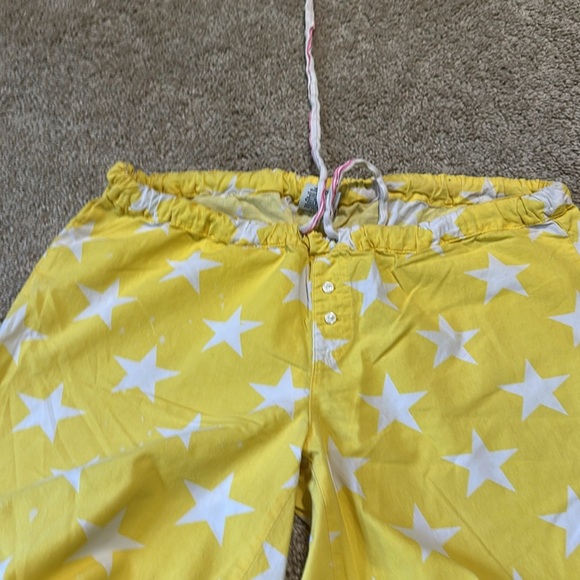 Victoria Secret PINK Yellow Star Pajama /Lounge Pants size Small - Picture 3 of 6